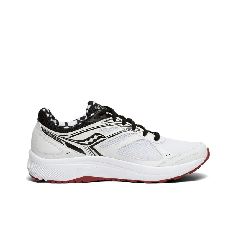 Saucony Cohesion 14 Breathable Abrasion Resistant Slip Resistant Low Top Running Shoes Men's White Classic Vintage-1