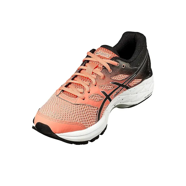 Asics Gel Zone 6 Cushioning Abrasion Resistant Breathable Low Top Running Shoes Women's Orange Black-2