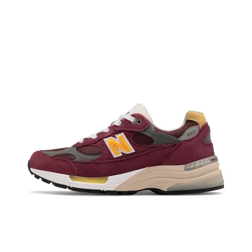 New Balance 992 Burgundy Gold