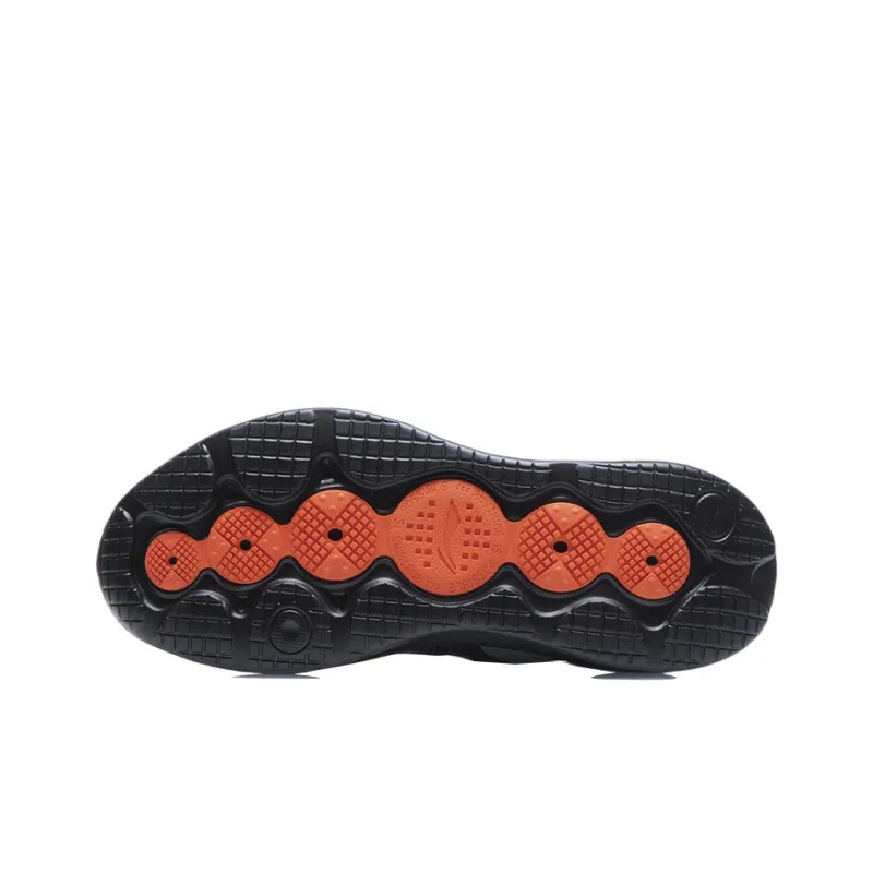 LINING Apocalypse Running Shoes Men Low Top Black/Orange-4