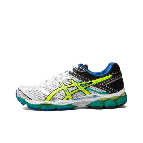 Asics Gel-Cumulus 16 Running Shoes Men Low-Top White/Silver/Yellow