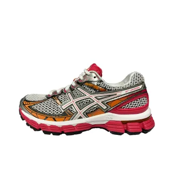 Asics GT-3000 2 Wear-Resistant Low-Top Running Shoes Women's Silver Yellow Pink