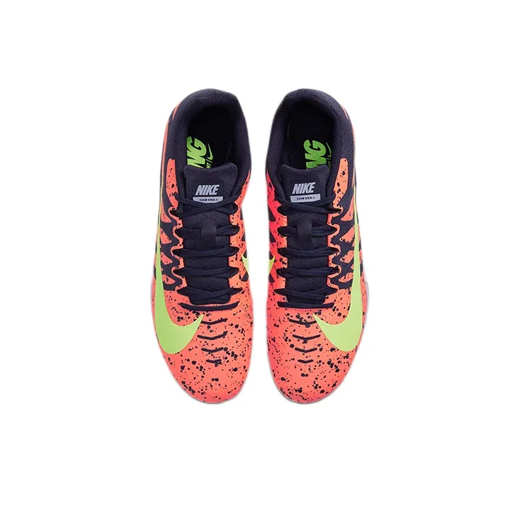 Nike Air Zoom Rival S 9 Spikes 'Paint Splatter Bright Mango Zitron'-3