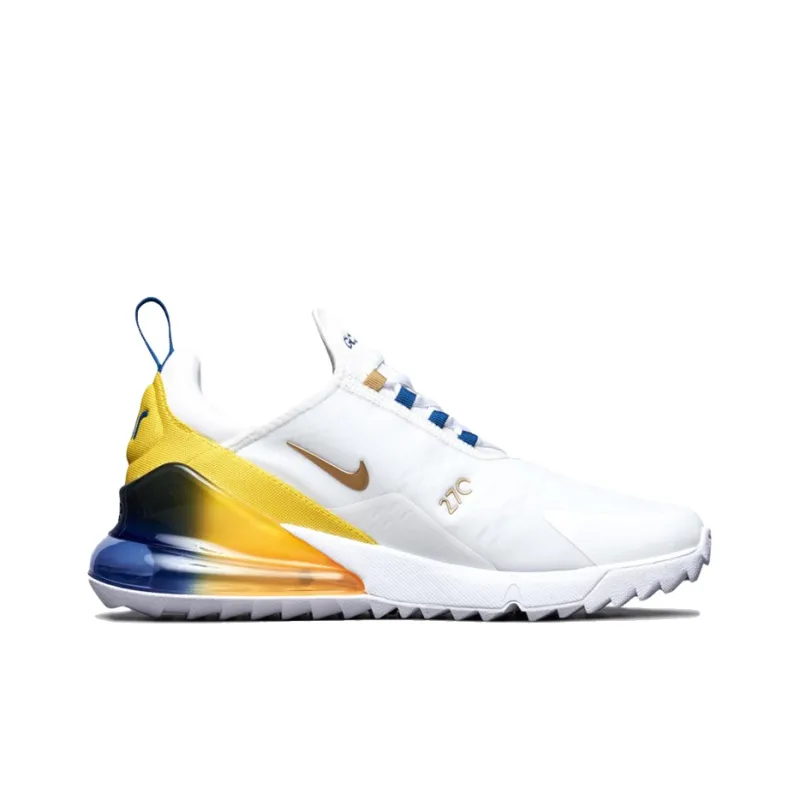 Nike Air Max 270 Golf Nrg 'White Metallic Gold'-1