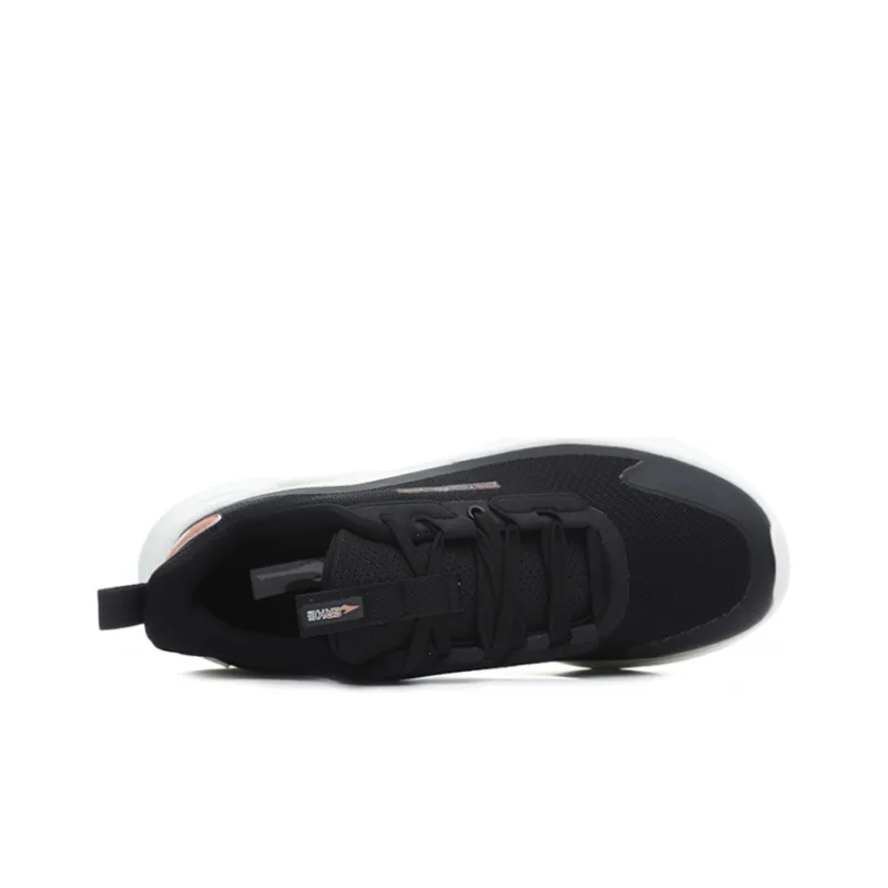 Erke Casual Shoes Women's Low Top Jet Black/Pink Gold-2
