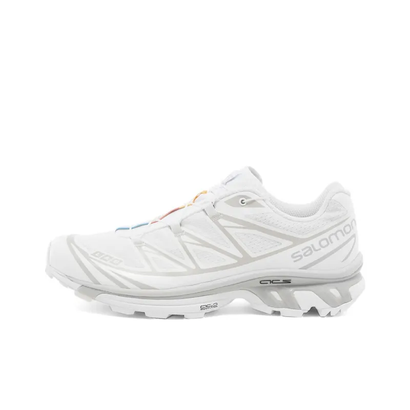SALOMON XT 6 Cushioning Anti Slip And Wear Resistant Low Top Casual Running Shoes Unisex White-0