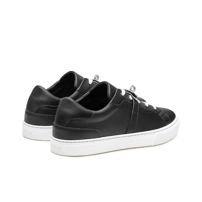 HERMES Day Collection Low Top Stylish Skateboarding Shoes Men's Black-4