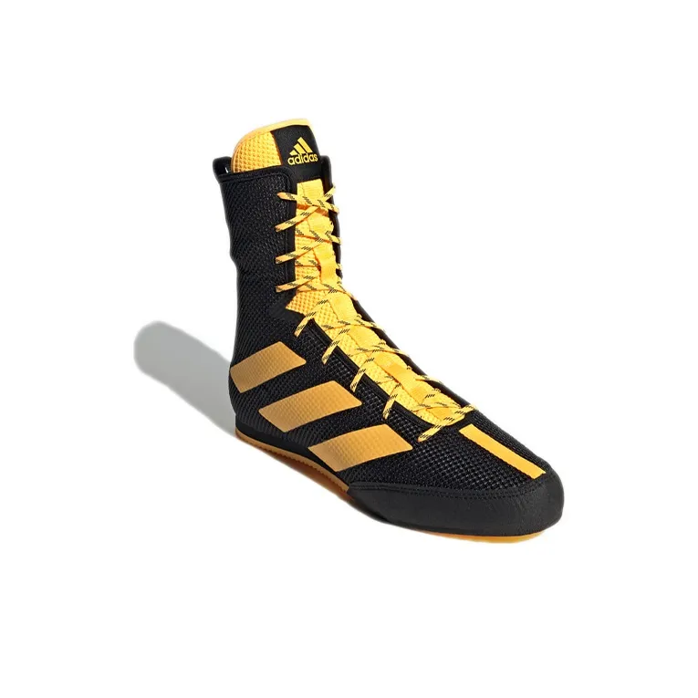 Adidas Box Hog 3 Cozy Wear Resistant Black Yellow 'Black Yellow'-2