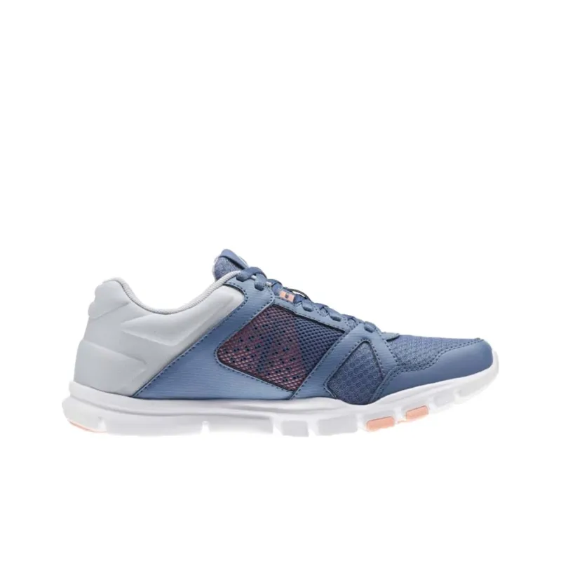 Reebok Yourflex Trainette Breathable Lightweight Low-Top Running Shoes Women's Gray Blue-1