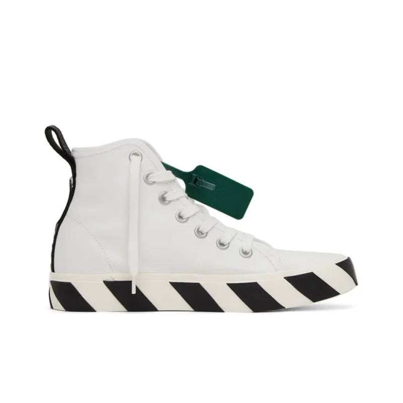 OFF WHITE Vulc Mid Canvas White Black-1