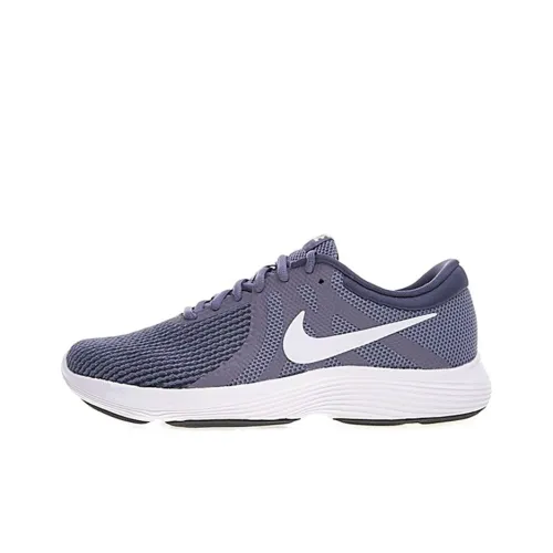 Nike REVOLUTION 4 Running Shoes Men Low-Top Gray/White