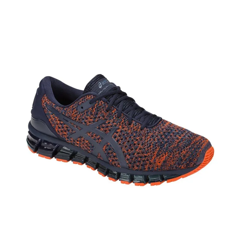Asics Gel-Quantum 360 Knit 2 Breathable And Wear-resistant Low-Top Running Shoes Men's Blue Orange-2