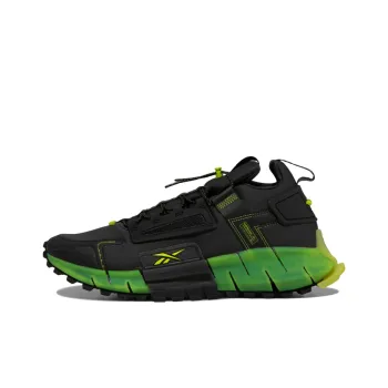 Reebok Zig Kinetica Casual Shoes Unisex Low-Top Black/Moss Green