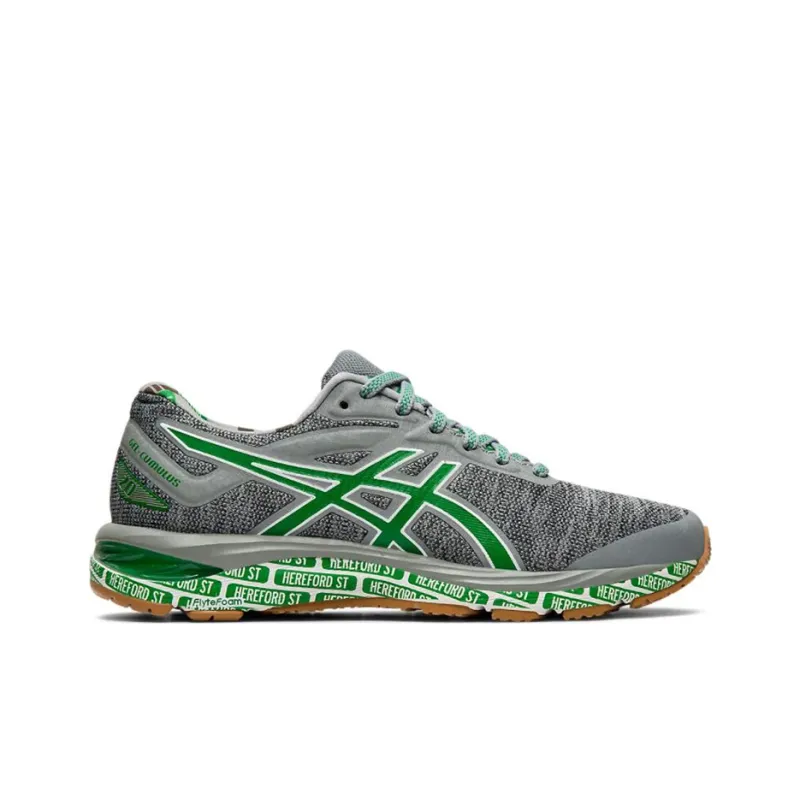 Asics Gel-Cumulus 20 Boston Low-Top Running Shoes Women's Gray Green-1