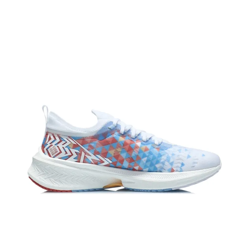 LiNing Feidian Discovery Breathable And Resilient Low Top Running Shoes Men's White-1
