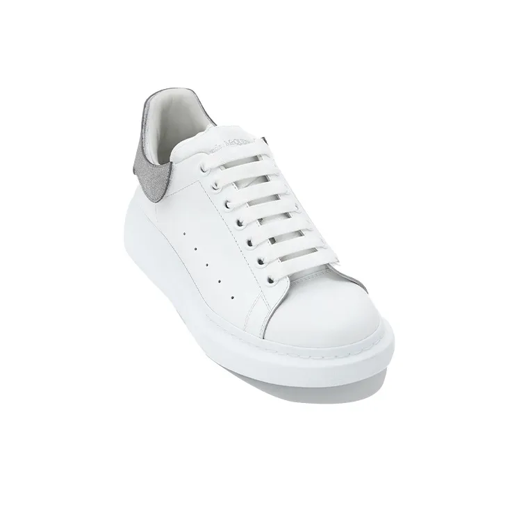 Alexander McQueen Oversized Sneaker 'White Grey Suede'-2