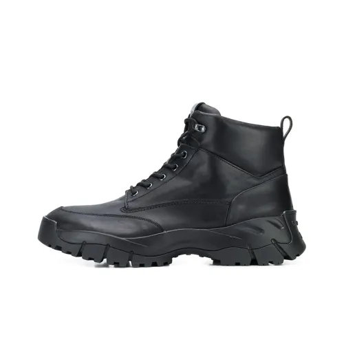 TOD'S Wear-Resistant Slip-Resistant Cushioning Coverage Brown-Top Running shoes Joggers Men's Black