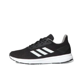 Adidas DURAMO 9 Cushioning Wear-Resistant Low-Top Running Shoes Men's Black White