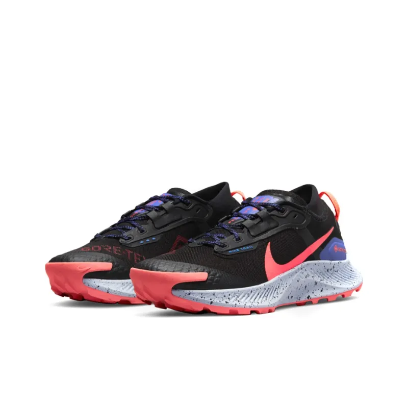 Nike Pegasus Trail 3 Gore Tex Black Lapis Bright Mango Women's-2