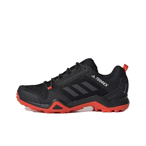 Adidas Terrex AX3 GTX Hiking / Trekking Shoes Men Low-Top Red/Black