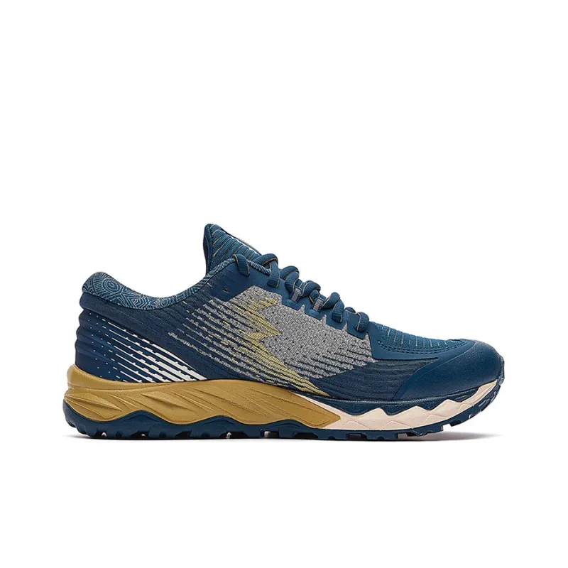 361° Abrasion-Resistant Slip-Resistant Low-Top Running Shoes Men's Ink Cyan-1