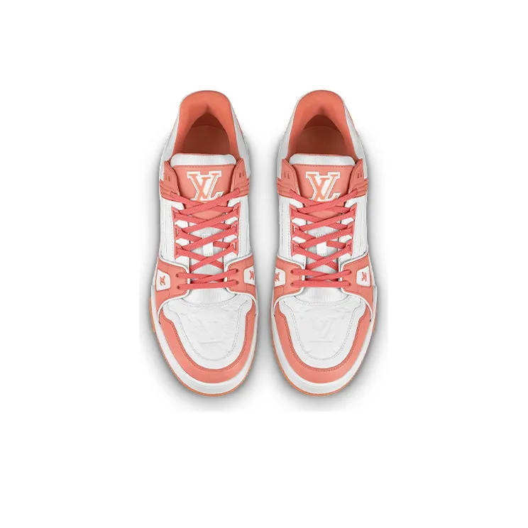 LOUIS VUITTON Trainer Sneakers Peach Pink-2