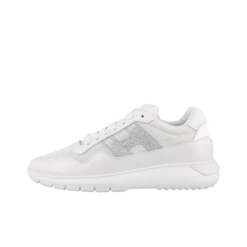 HOGAN Interactive³ Cushioning, Slip Resistant, And Abrasion Resistant Low Top Casual Shoes Women's White