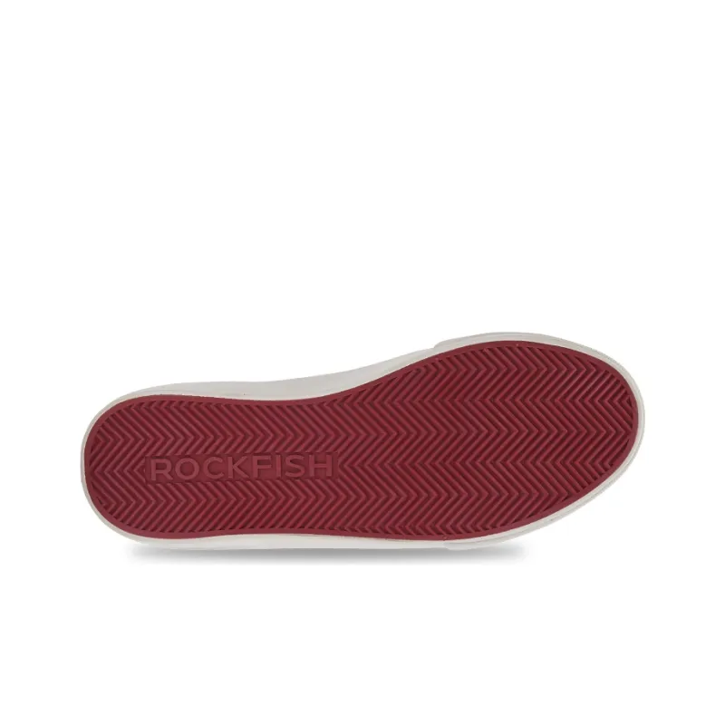Rockfish White Sneaker Collection Stylish Skateboarding Shoes Women's Red Tail White-4