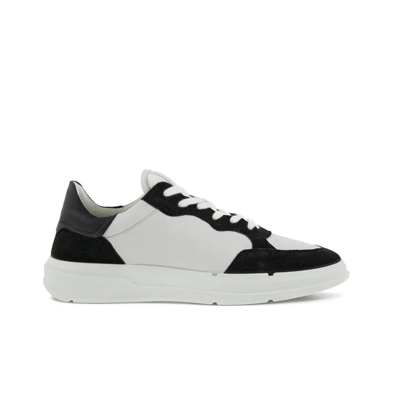 Ecco Soft X Stylish Skateboarding Shoes Men's Black White-1