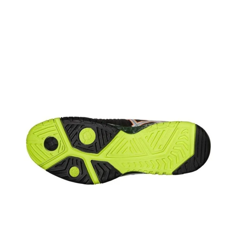 Asics Gel-Resolution 6 Wear-Resistant Low-Top Tennis Shoes Men's Black Yellow-4