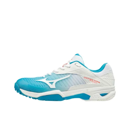 Mizuno Tennis Shoes Women's Low-Top White/Blue