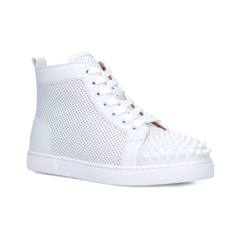 CL LUBOTING High Top Skateboard Shoes Women's White-2
