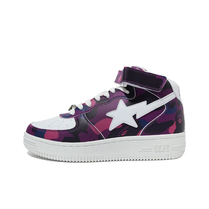BAPE A BATHING APE Bape Sta Mid Camo Purple-0