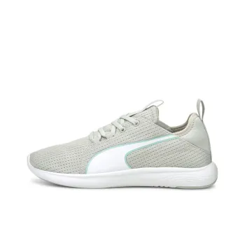 PUMA Axelion LS Cushioned Wear-Resistant Lightweight Mid-Top Running Shoes Women's Gray White