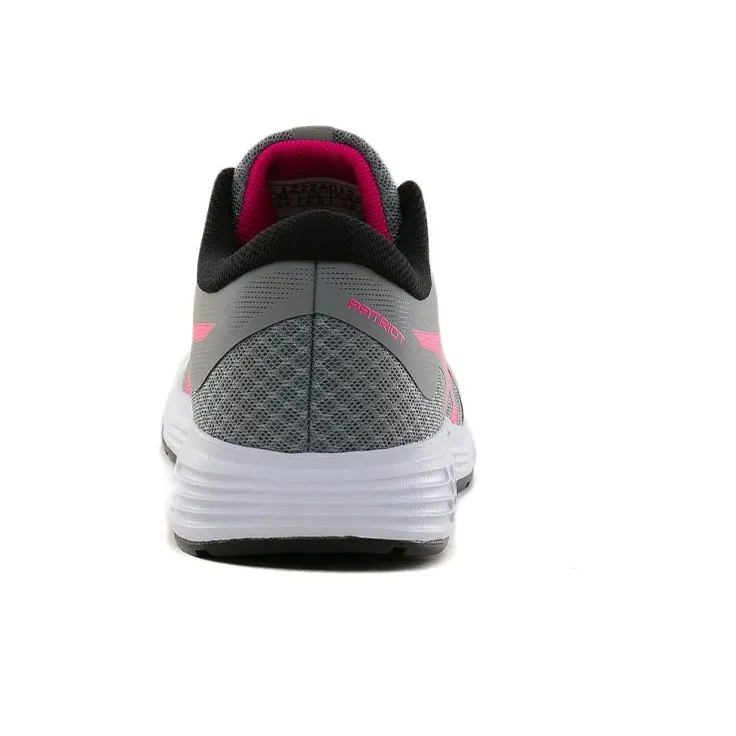 Asics Patriot 11 Breathable Wear-Resistant Slip-Resistant Low-Top Running Shoes Women's Gray Pink-3