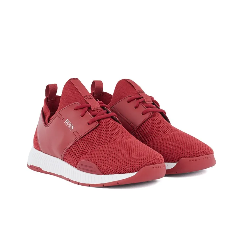 HUGO BOSS Casual Shoes Women's Low-Top Red-2
