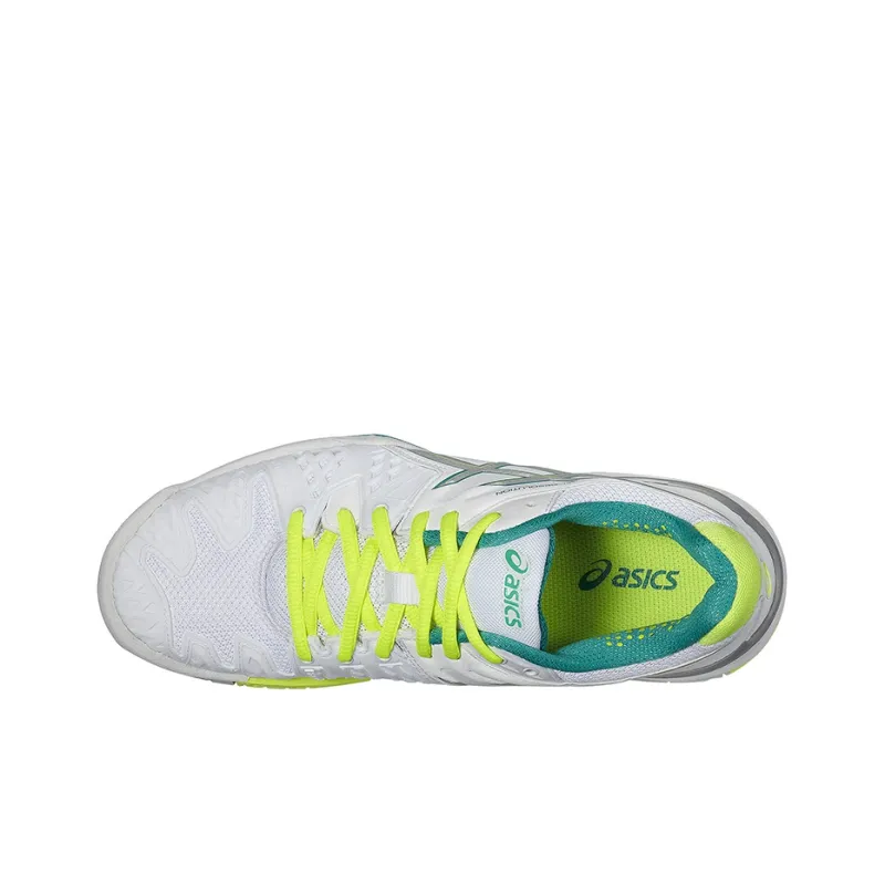 Asics Gel-Resolution 6 Anti-Slip Wear-Resistant Low-Top Running Shoes Women's White Green-1