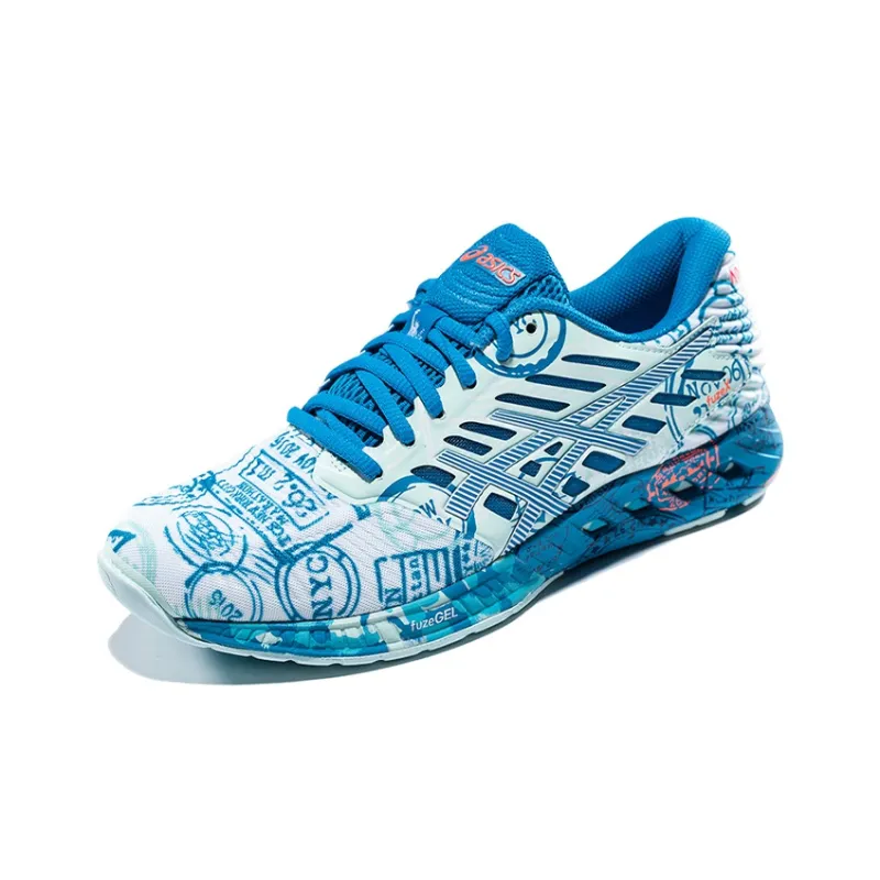Asics Fuze Nyc Slip Resistant Low Top Running Shoes Women's Blue White-1