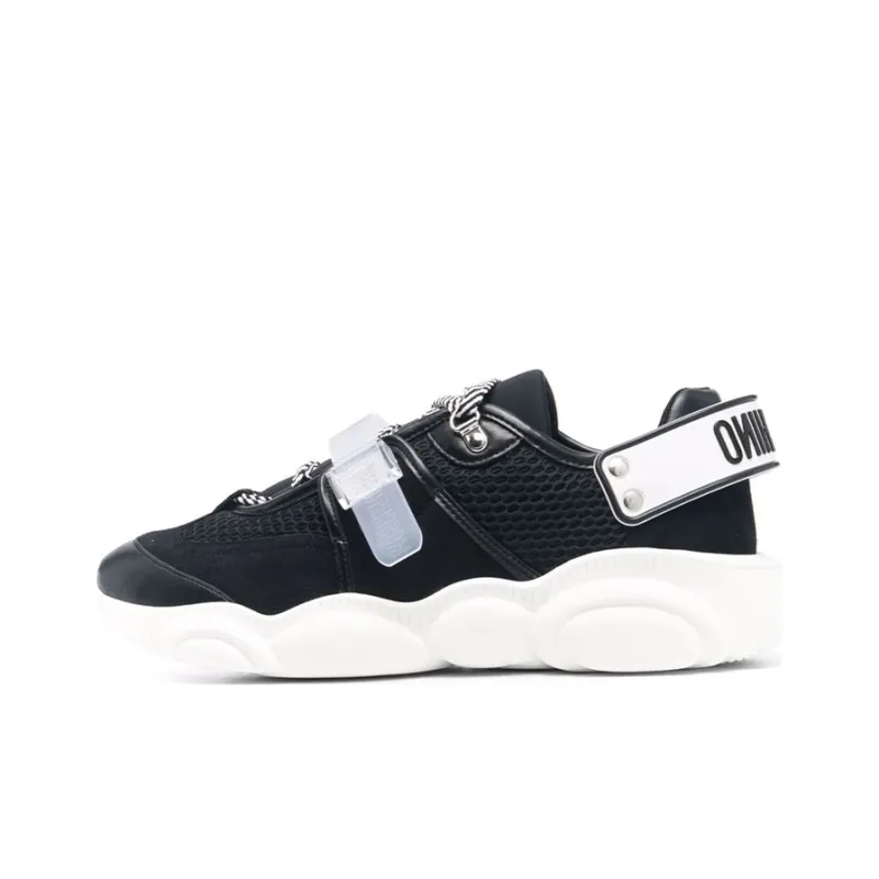MOSCHINO Teddy Bear Low Top Casual Shoes Men's Black-0