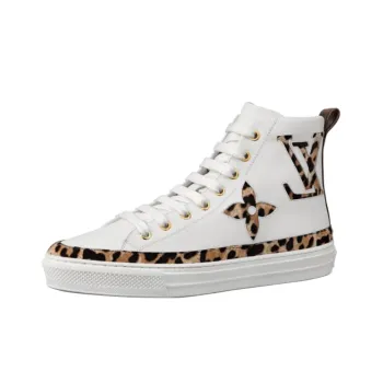 LOUIS VUITTON Lv Stellar High Top Sports Shoes White Women's