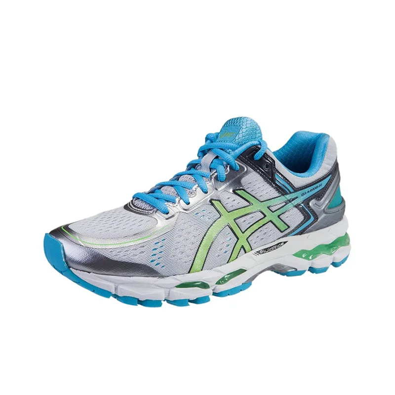 Asics Gel-Kayano 22 Slip-Resistant Low-Top Running Shoes Women's White Silver-2