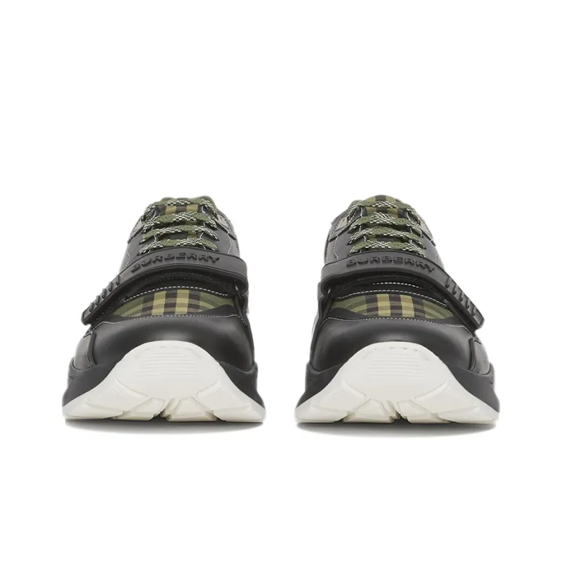 Burberry Wear-Resistant Low-Top Sports Casual Shoes Men's Army Green-2