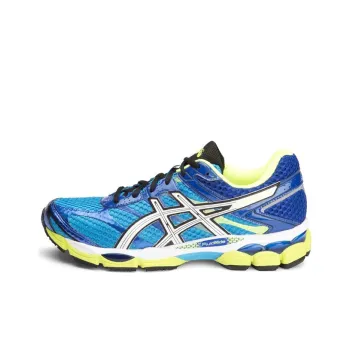 Asics Gel-Cumulus 6 Wear-Resistant Low-Top Running Shoes Men's Blue Silver Yellow