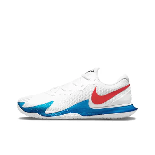 Nike Court Zoom Vapor Tennis Shoes Men Low-Top White/Blue/Red