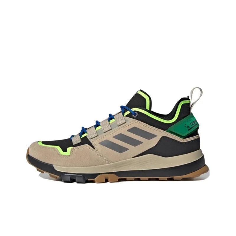 Adidas Adidas Outdoor Terrex Hikster Breathable Low-Top Trekking Shoes Men's Brown Black Green-0