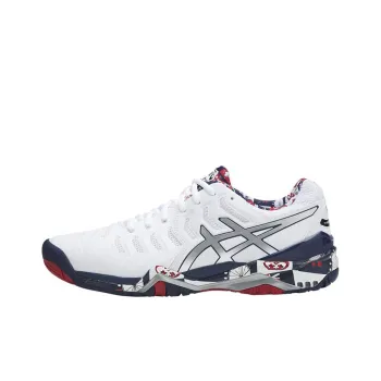 Asics Gel-Resolution 7 Wear-Resistant Low-Top Running Shoes Men's White