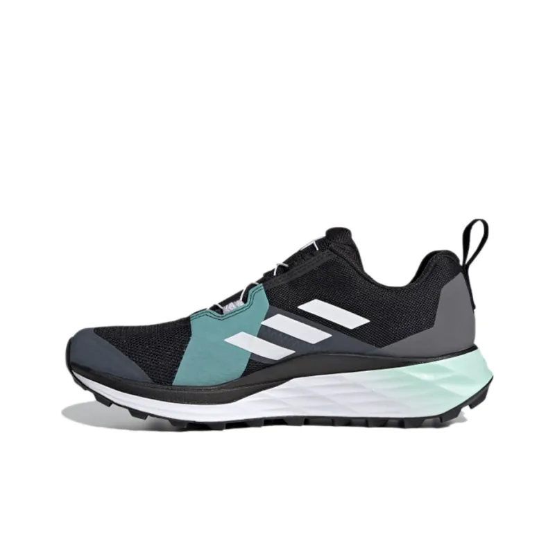 Adidas Terrex Two Boa Low-Top Running Shoes Women's Black White Gray-0