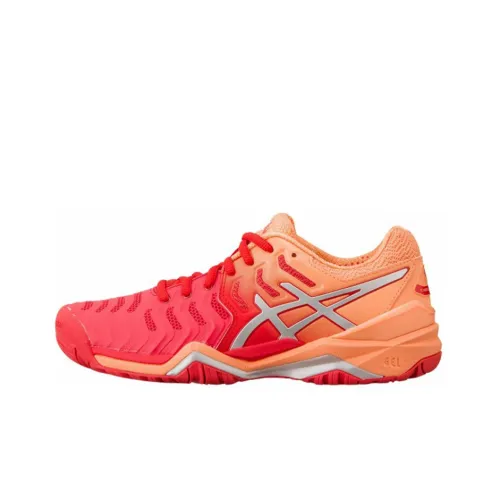 Asics Gel-Resolution 7 Running Shoes Women's Low-Top Red/Pink