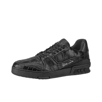 LOUIS VUITTON Lv Trainer Black Alligator
