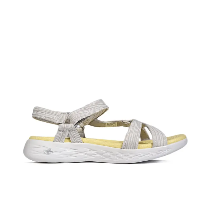 Skechers Cozy Lightweight Casual Sandals Beige Women's-1